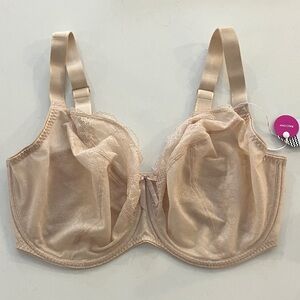 Freya NWT Lace Underwire Sheer Balcony Bra - In Beige
